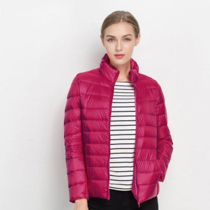 Veste Matelassée à Manches Longues avec Fermeture Frontale pour Femmes | Idéal pour Saison Froide