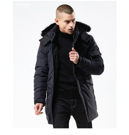 Parka D’Hiver avec Capuche En Fourrure pour Homme | Idéale pour La Saison Froide