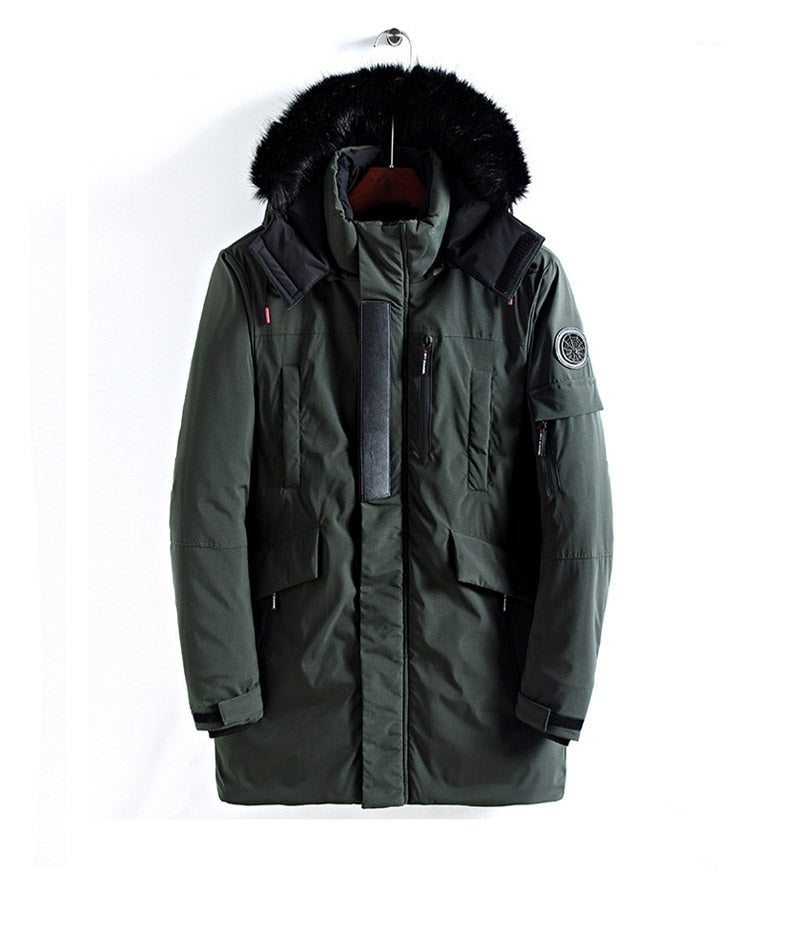 Parka D’Hiver avec Capuche En Fourrure pour Homme | Idéale pour La Saison Froide