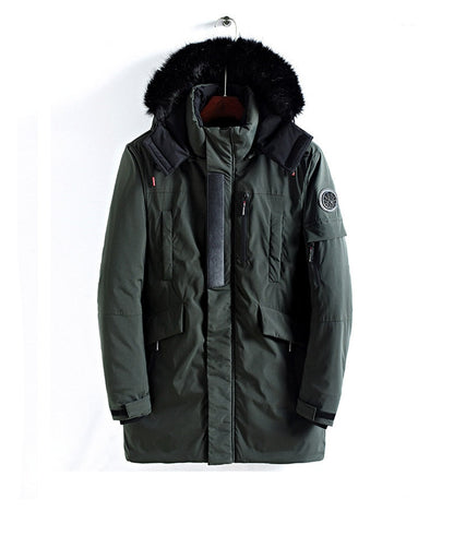 Parka D’Hiver avec Capuche En Fourrure pour Homme | Idéale pour La Saison Froide