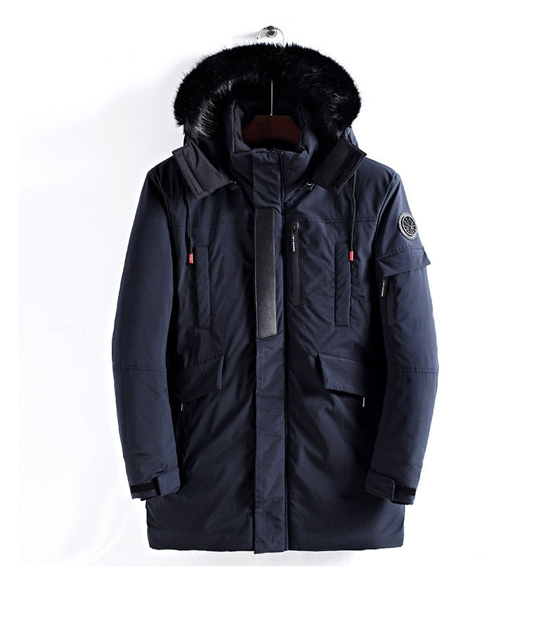 Parka D’Hiver avec Capuche En Fourrure pour Homme | Idéale pour La Saison Froide