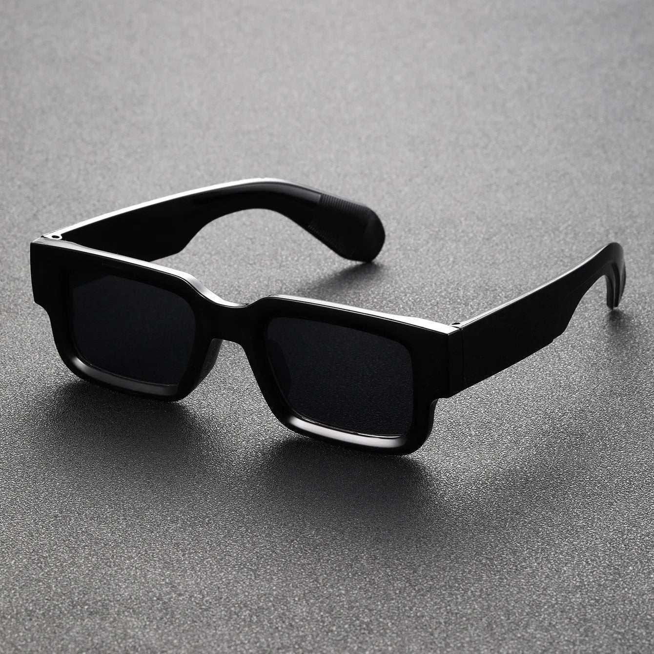 Lunettes de soleil rectangulaires à monture épaisse pour femme | Idéal pour toutes les saisons