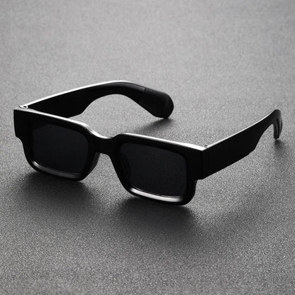 Lunettes de soleil rectangulaires à monture épaisse pour femme | Idéal pour toutes les saisons