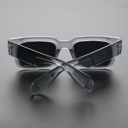 Lunettes de soleil rectangulaires à monture épaisse pour femme | Idéal pour toutes les saisons