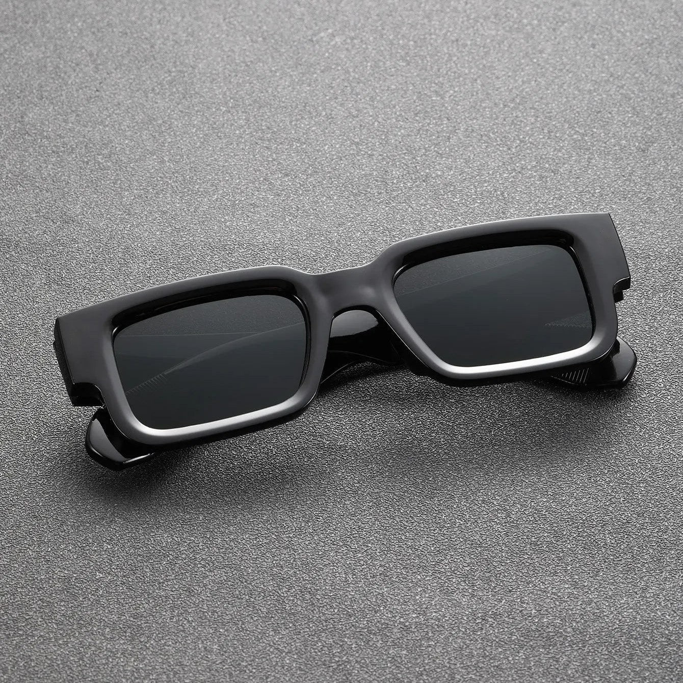 Lunettes de soleil rectangulaires à monture épaisse pour femme | Idéal pour toutes les saisons