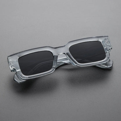 Lunettes de soleil rectangulaires à monture épaisse pour femme | Idéal pour toutes les saisons