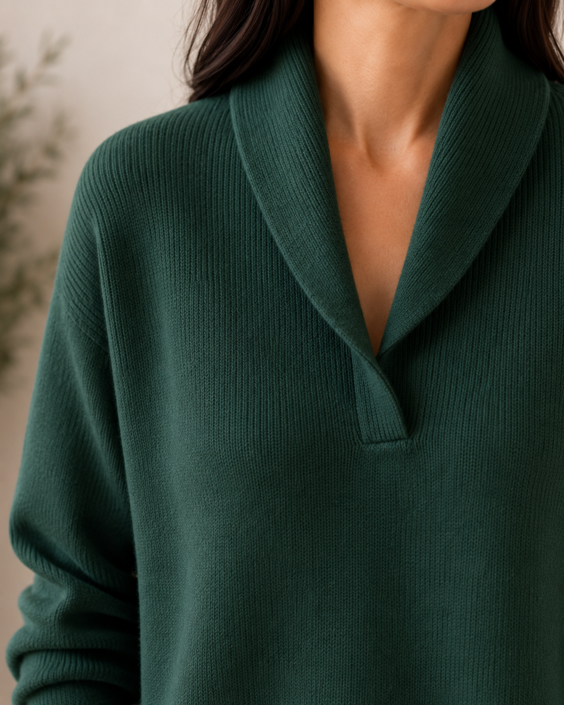 Pull à col châle pour femmes