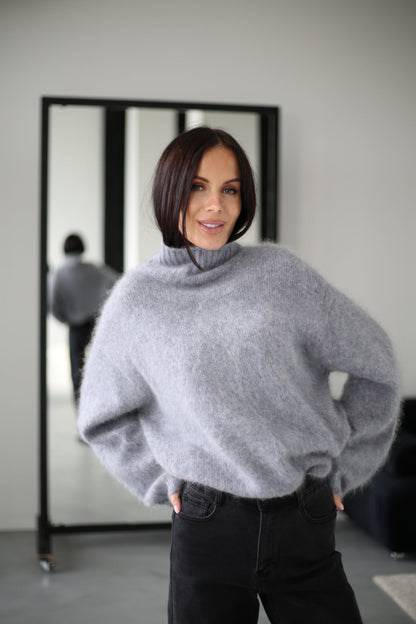 Pull à col montant pour femmes