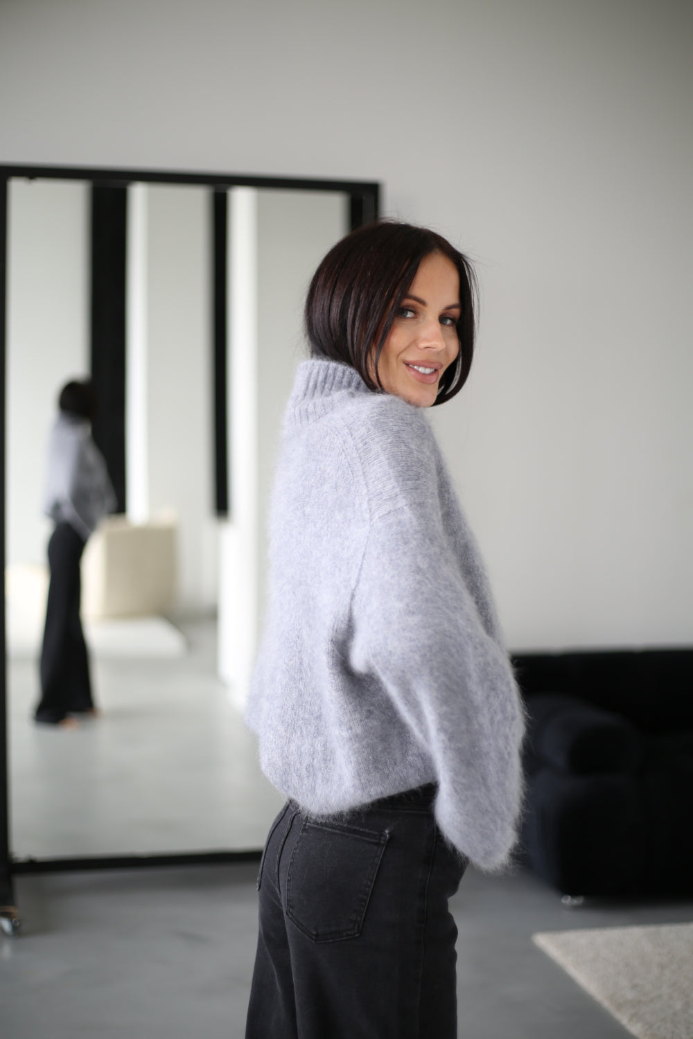 Pull à col montant pour femmes