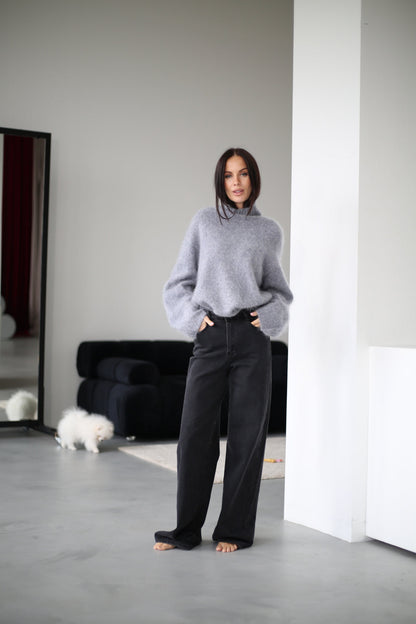 Pull à col montant pour femmes