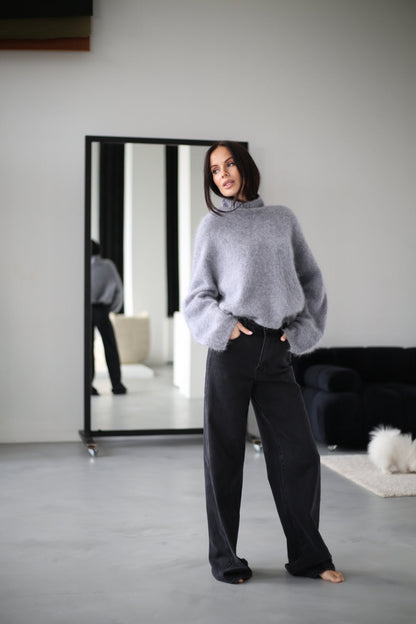 Pull à col montant pour femmes