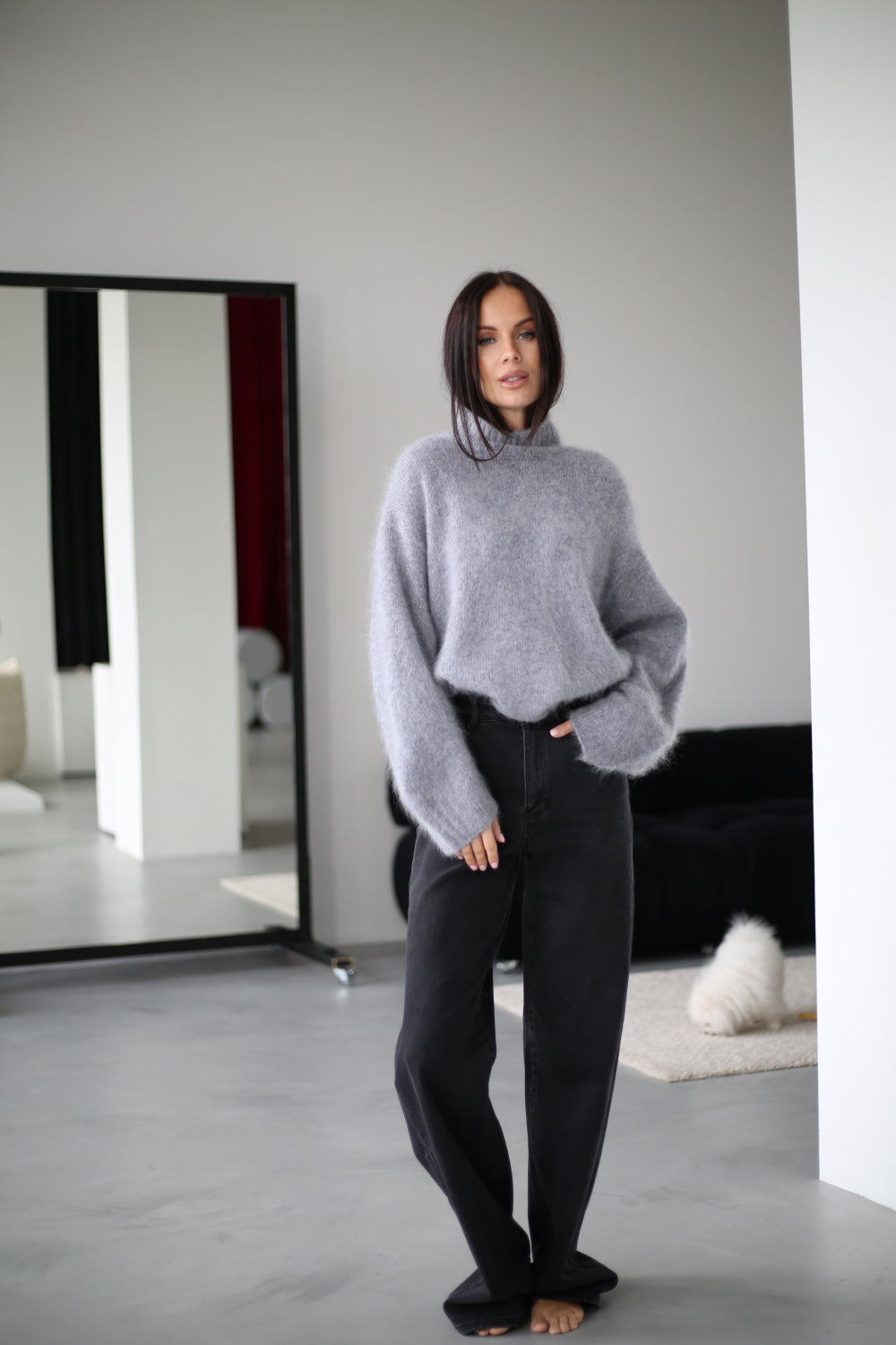 Pull à col montant pour femmes