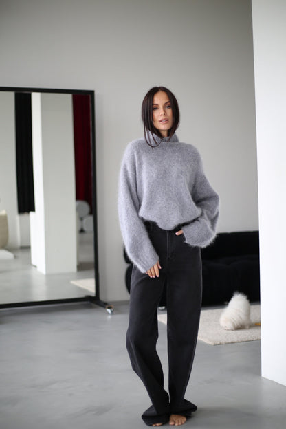 Pull à col montant pour femmes