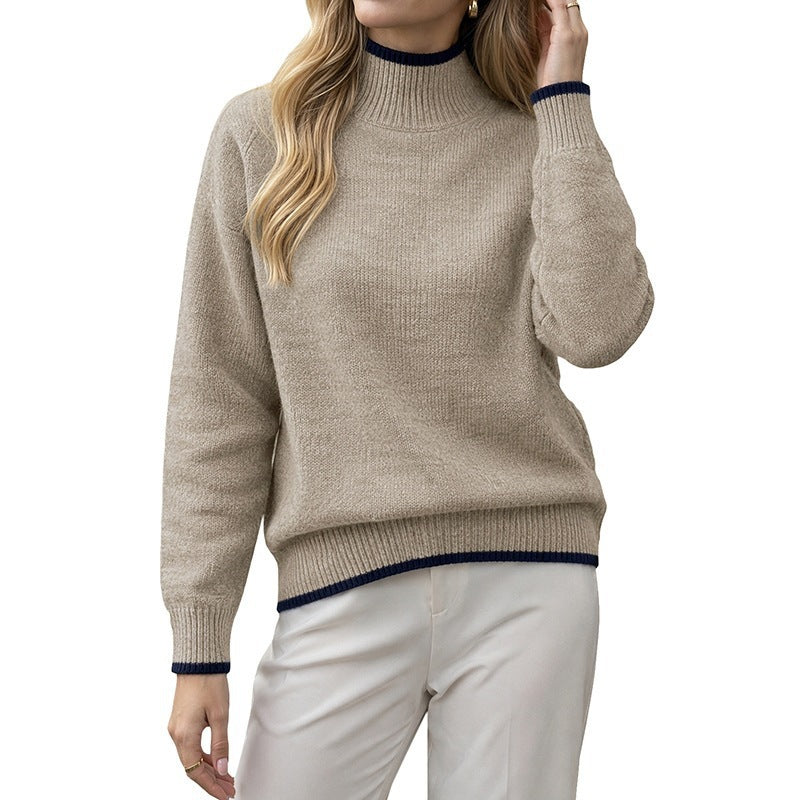 Pull à col montant pour femmes
