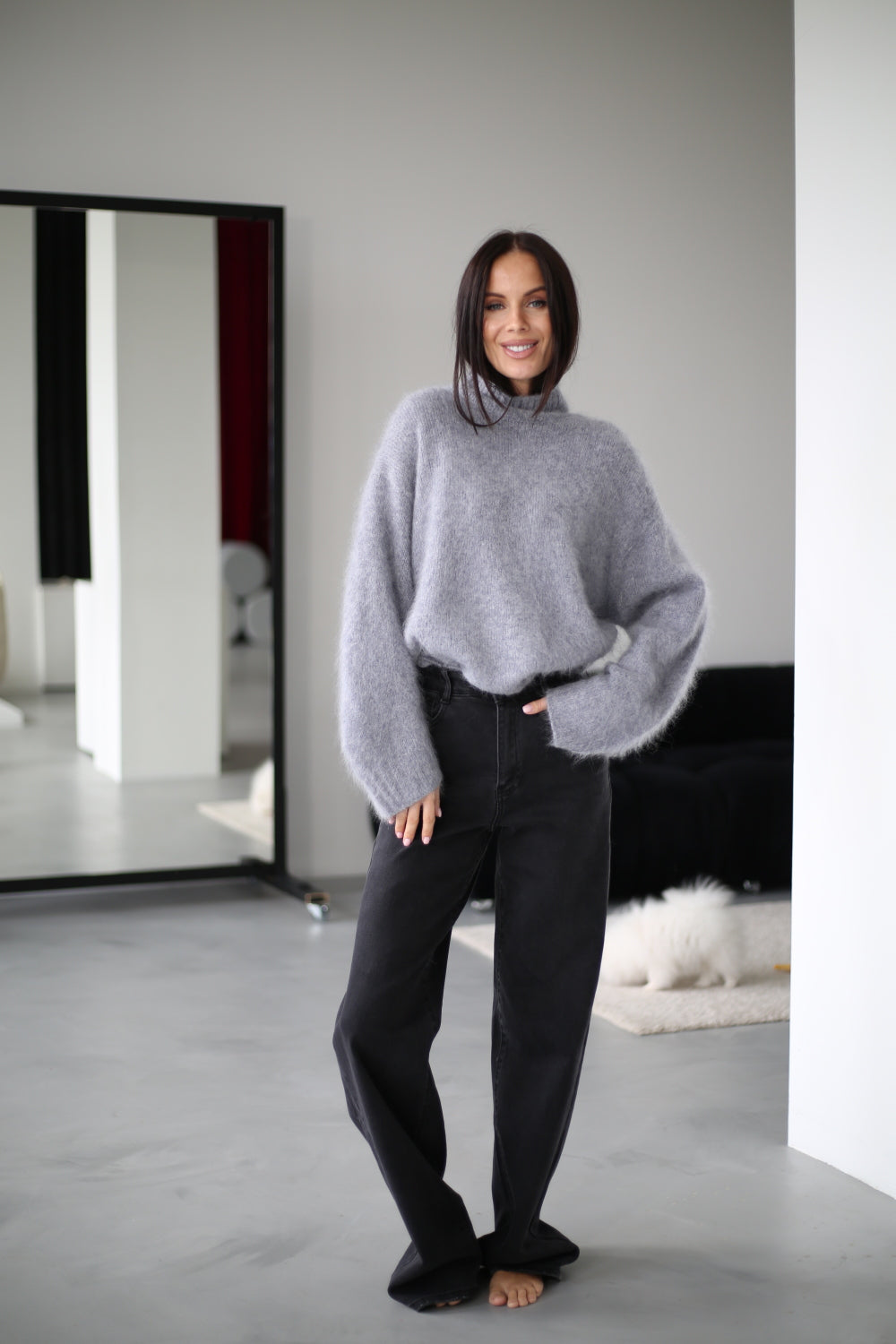 Pull à col montant pour femmes