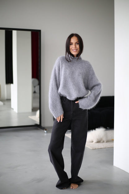 Pull à col montant pour femmes