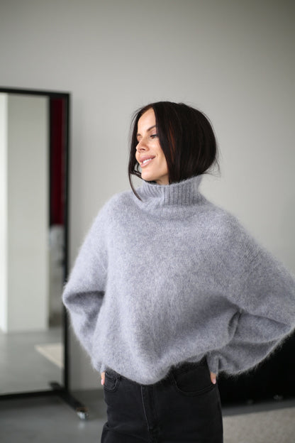 Pull à col montant pour femmes