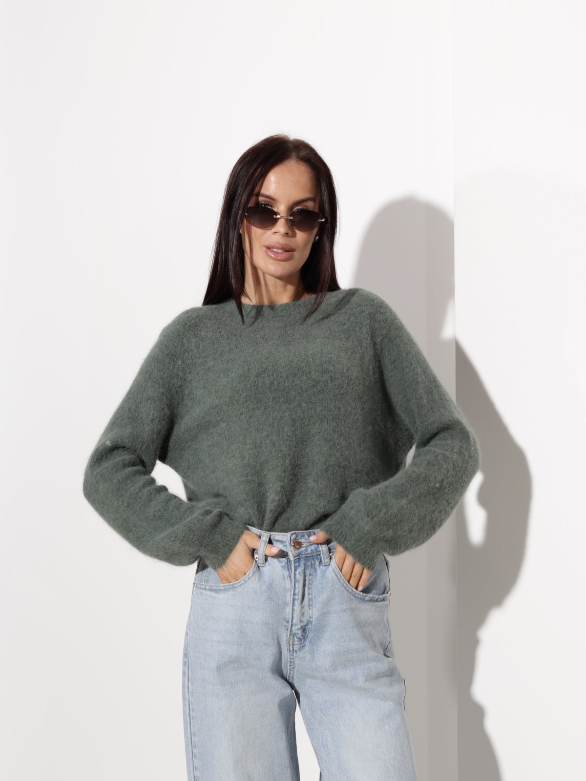 Pull à col rond pour femmes