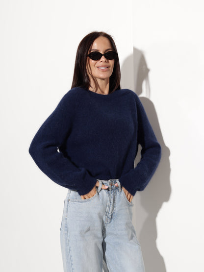 Pull à col rond pour femmes