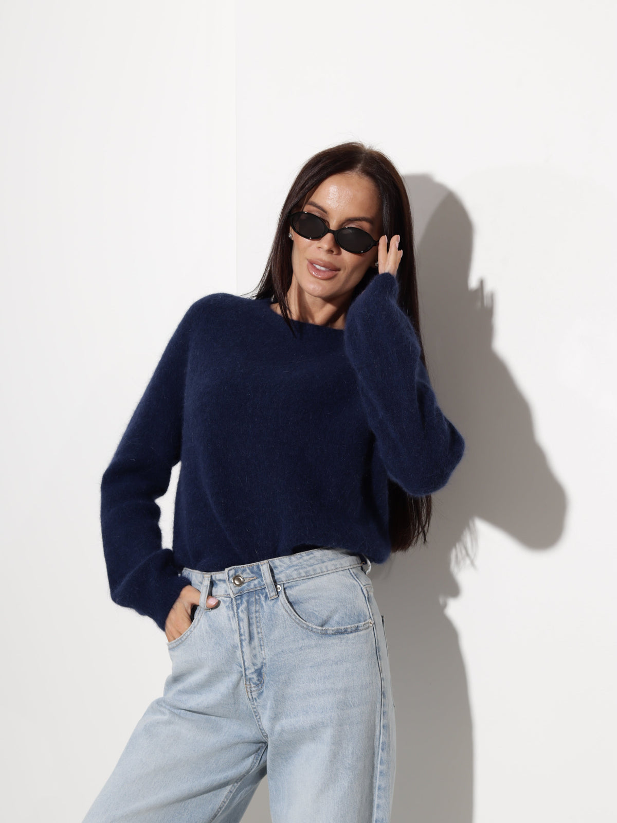Pull à col rond pour femmes