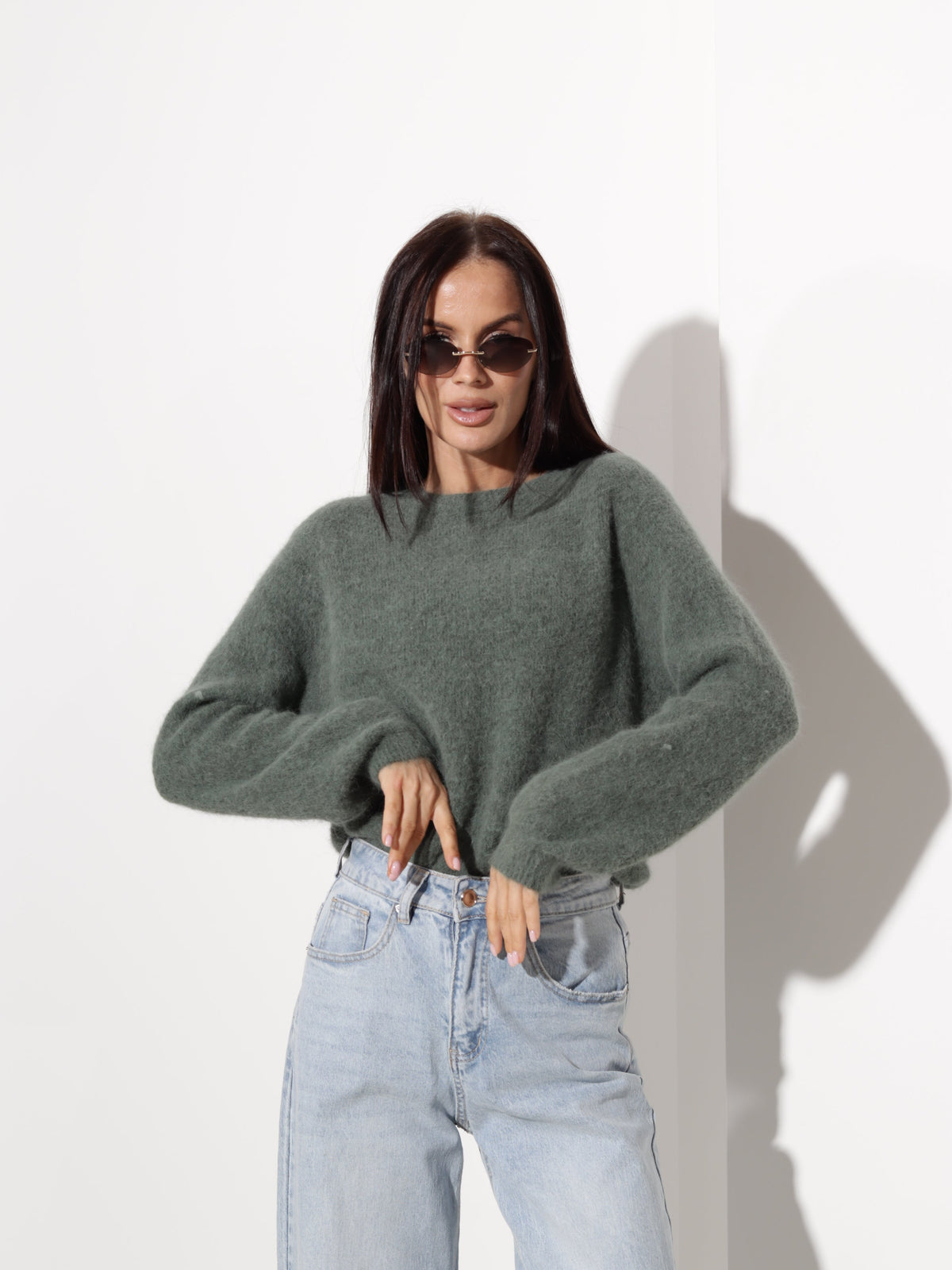 Pull à col rond pour femmes