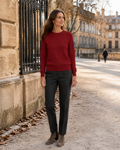 Pull à col rond pour femmes