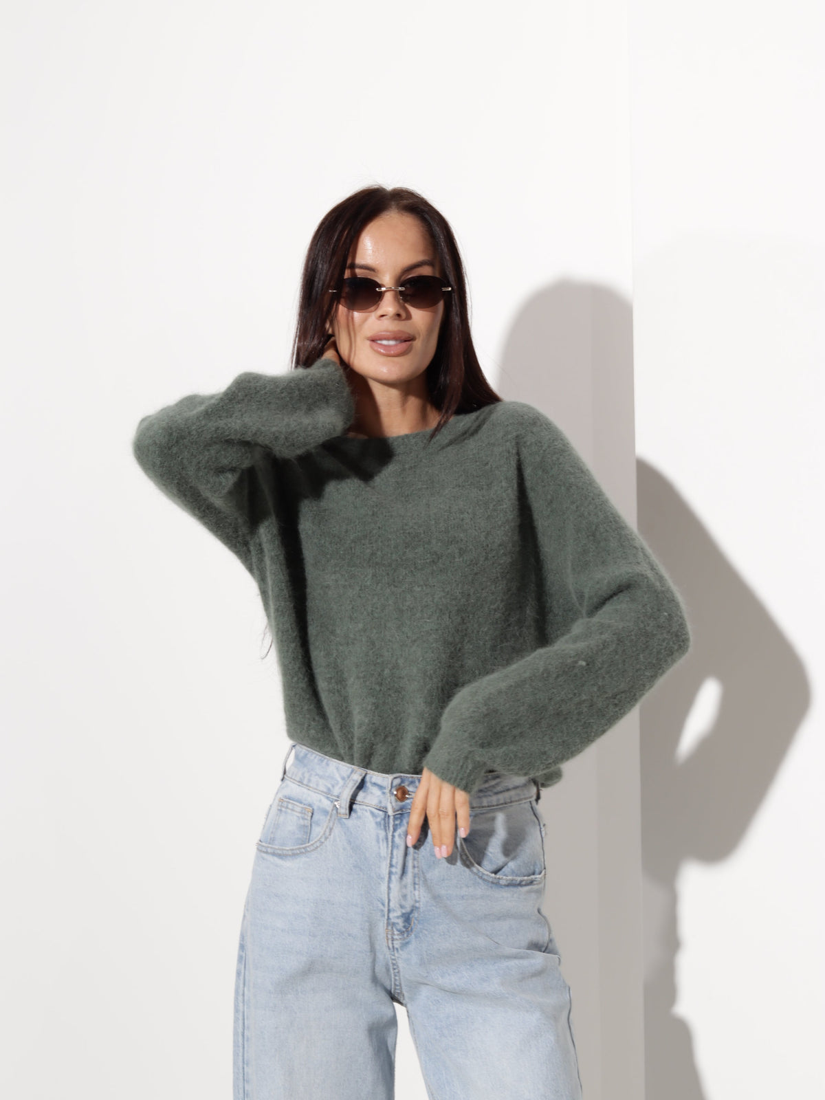 Pull à col rond pour femmes