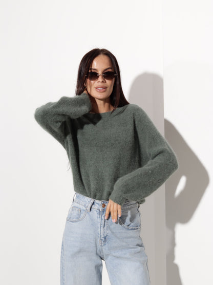Pull à col rond pour femmes