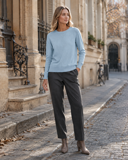 Pull à col rond pour femmes
