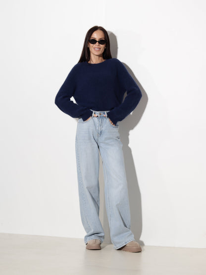 Pull à col rond pour femmes