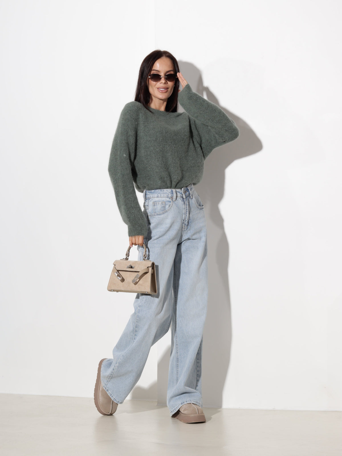 Pull à col rond pour femmes