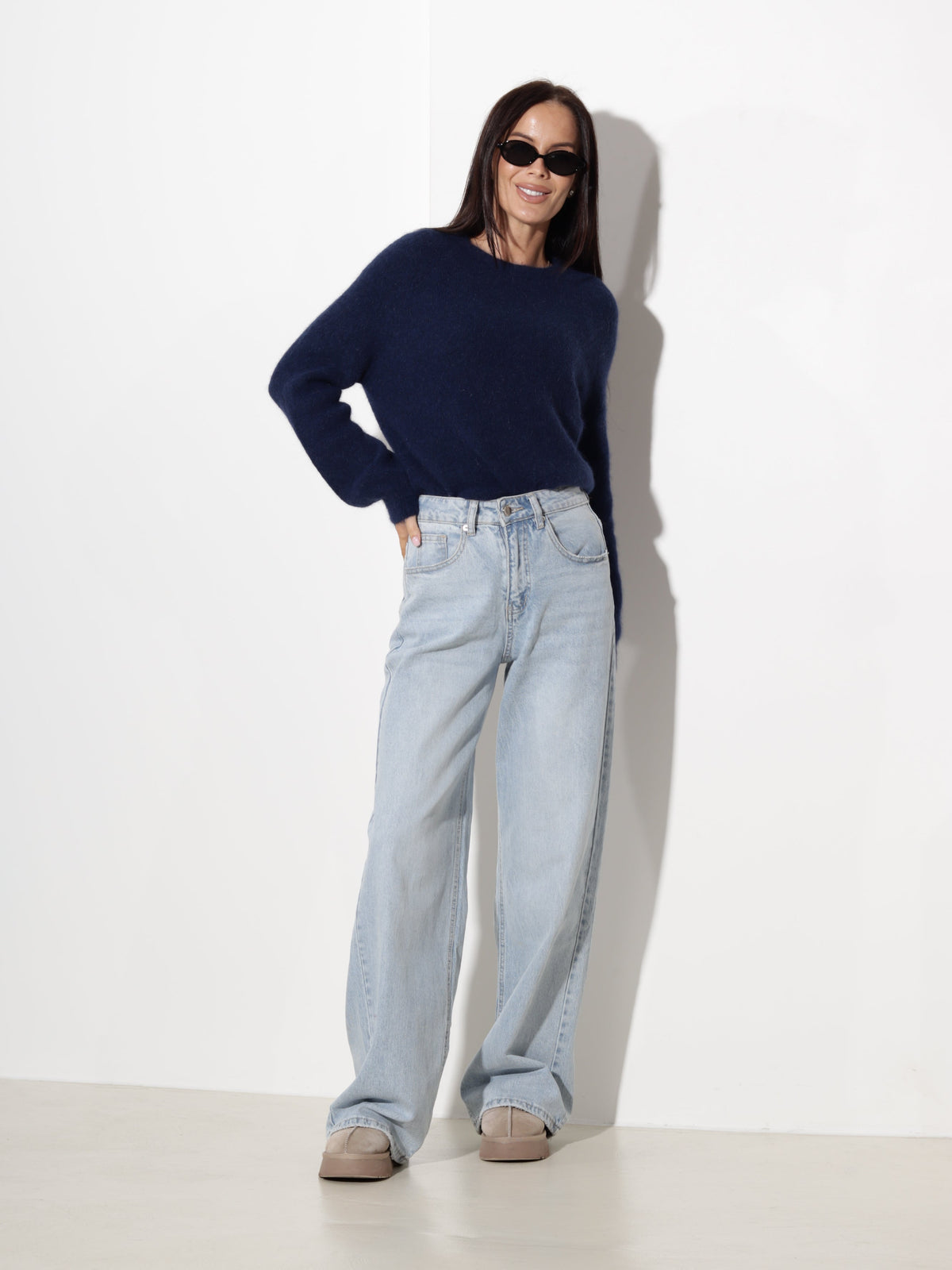 Pull à col rond pour femmes