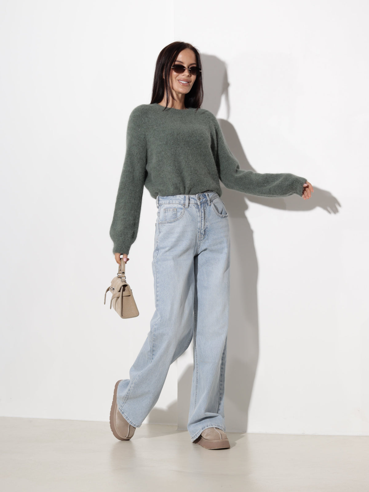 Pull à col rond pour femmes