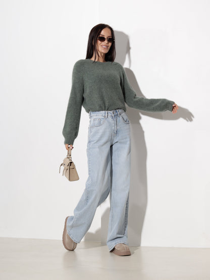 Pull à col rond pour femmes