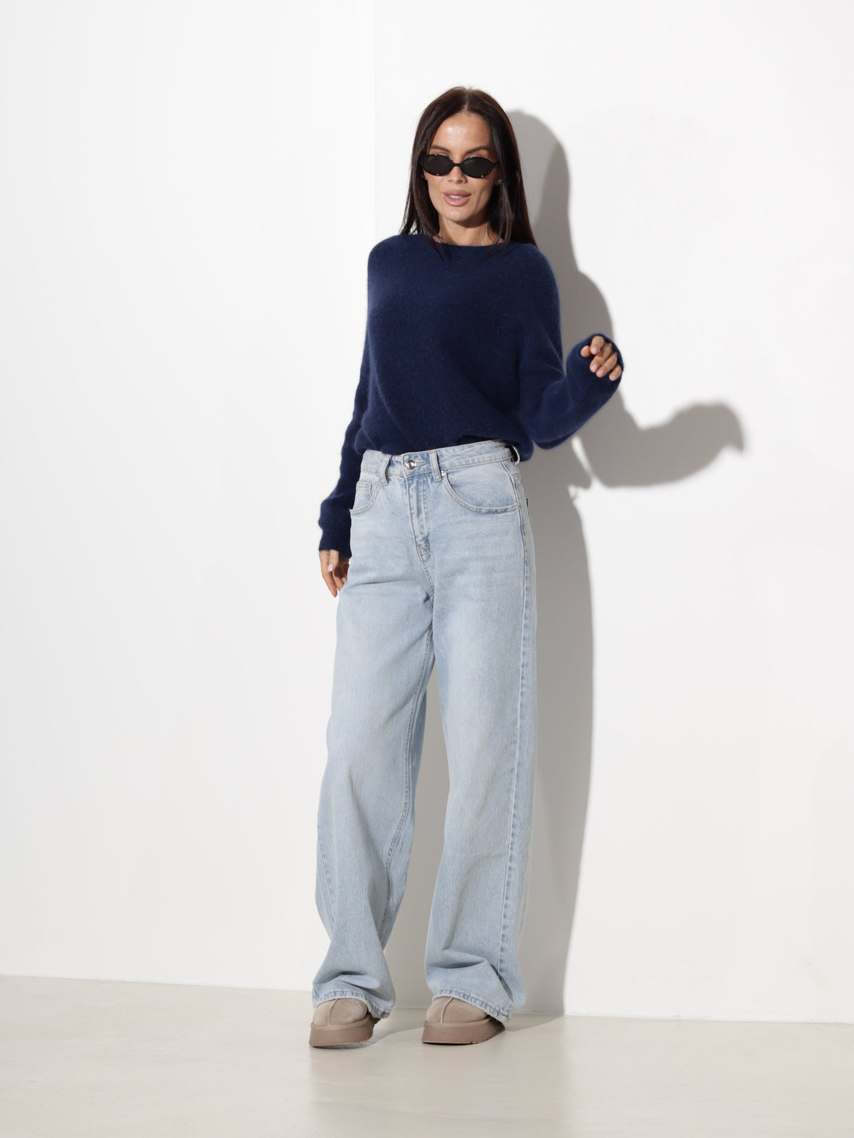 Pull à col rond pour femmes