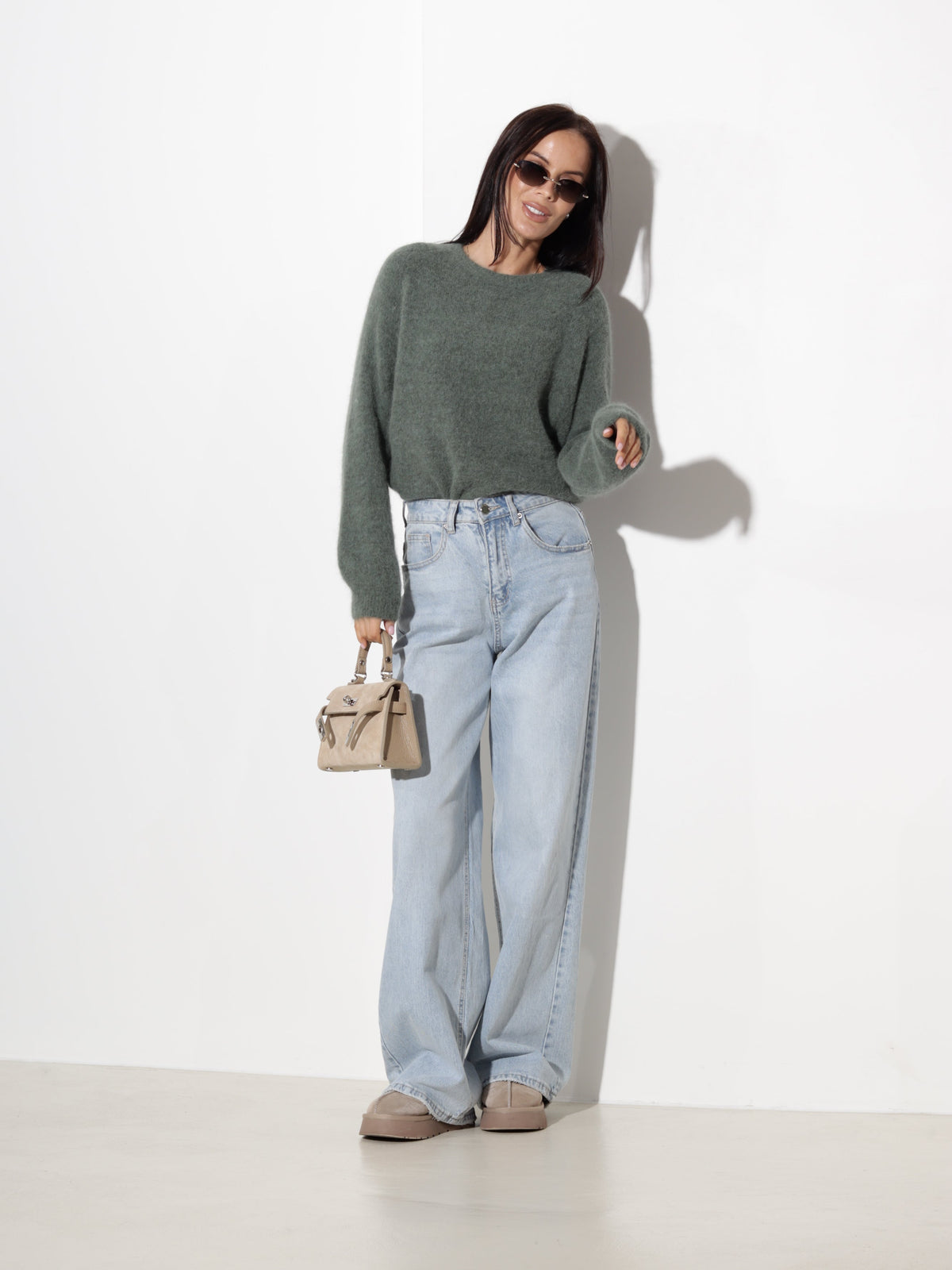 Pull à col rond pour femmes