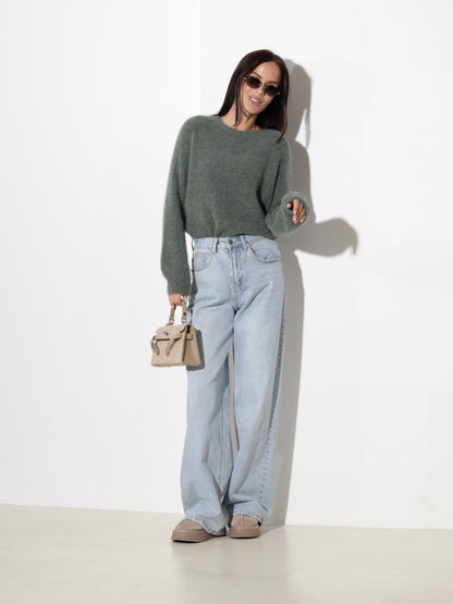 Pull à col rond pour femmes