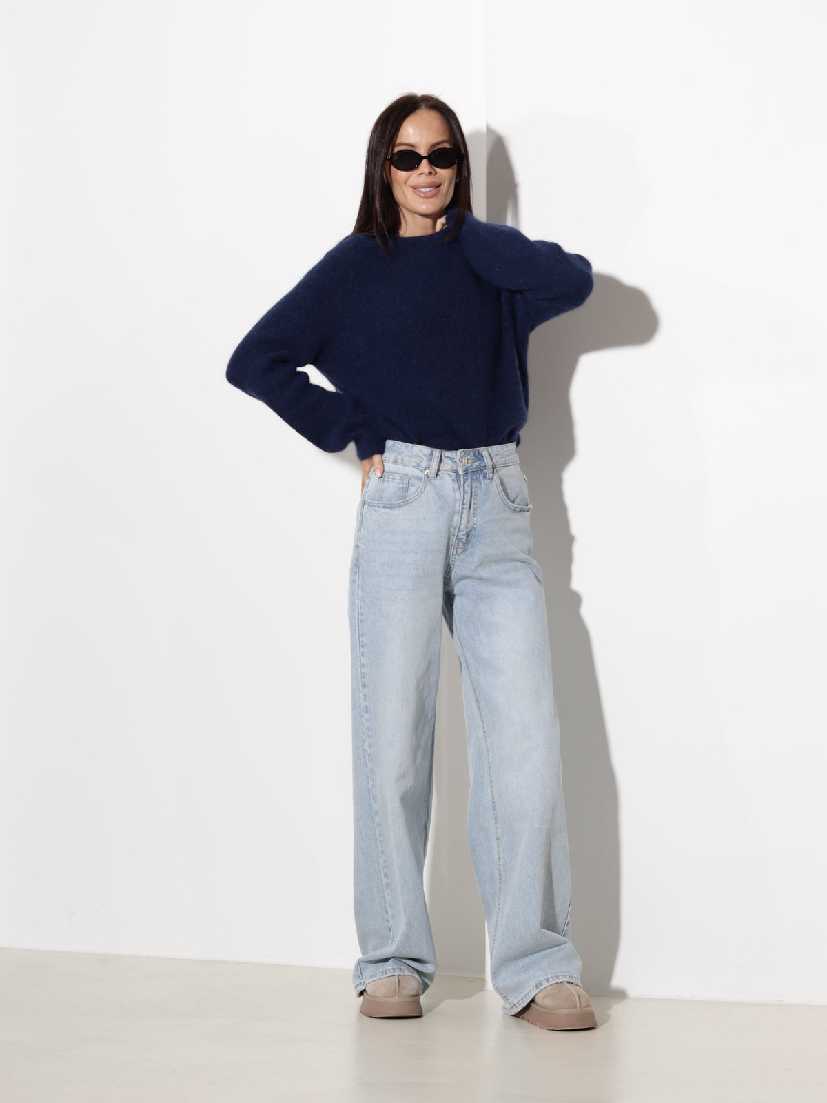 Pull à col rond pour femmes