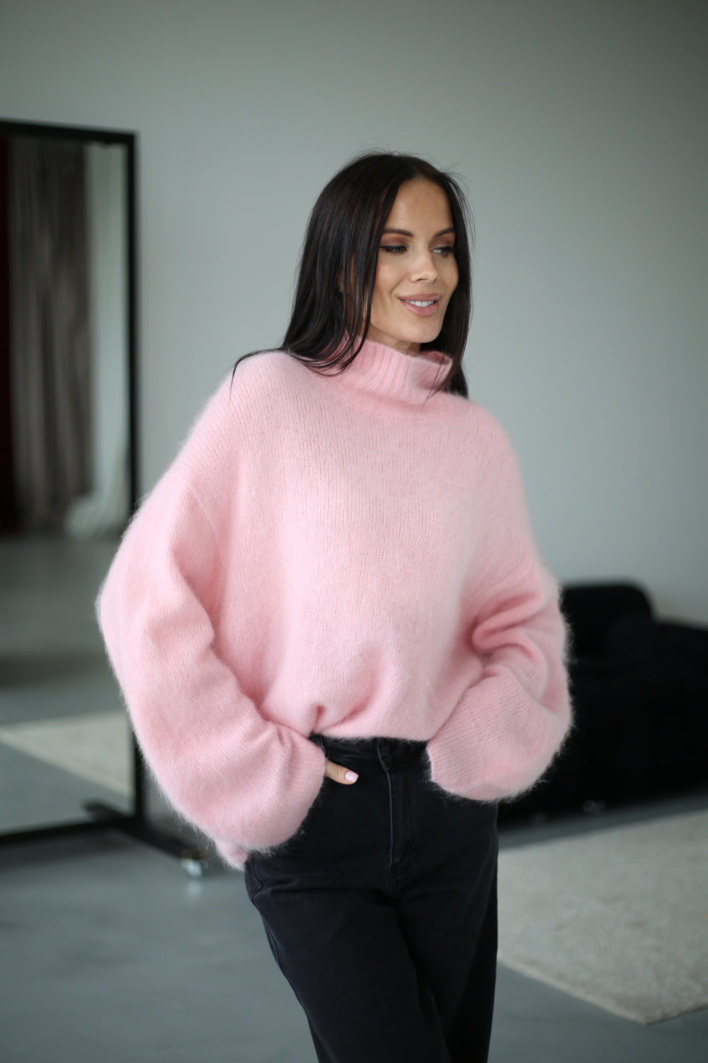 Pull à col roulé pour femmes