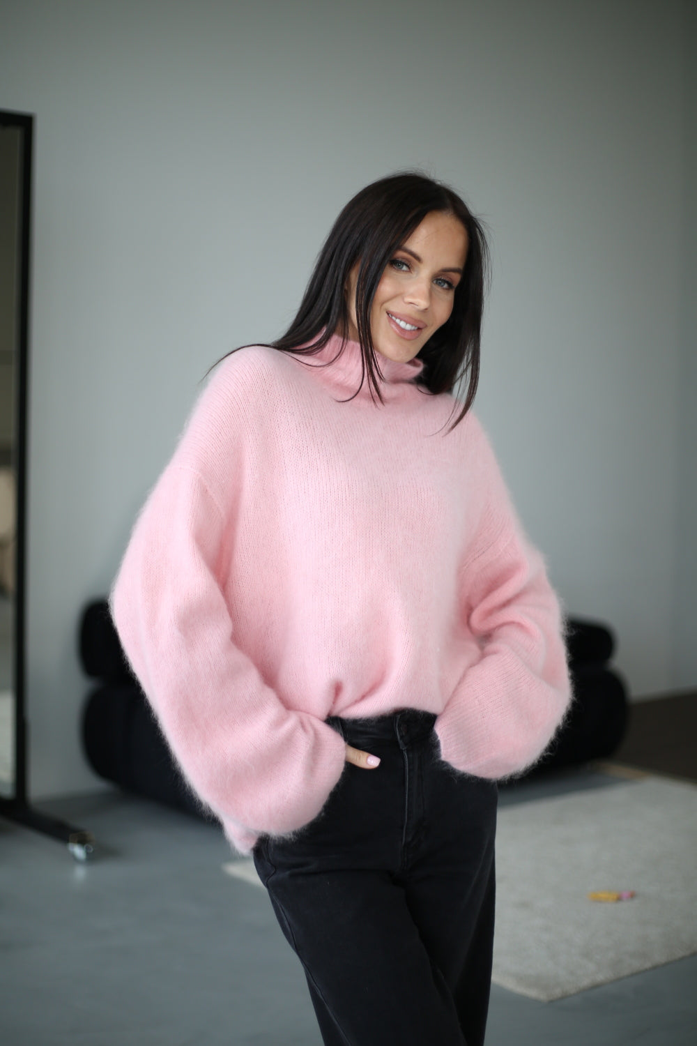 Pull à col roulé pour femmes