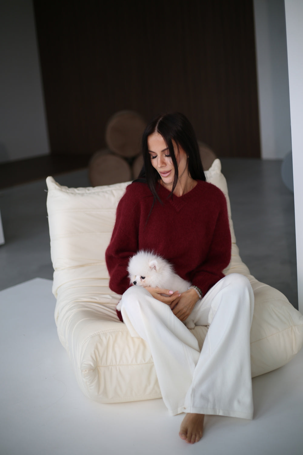 Pull à col V pour femmes
