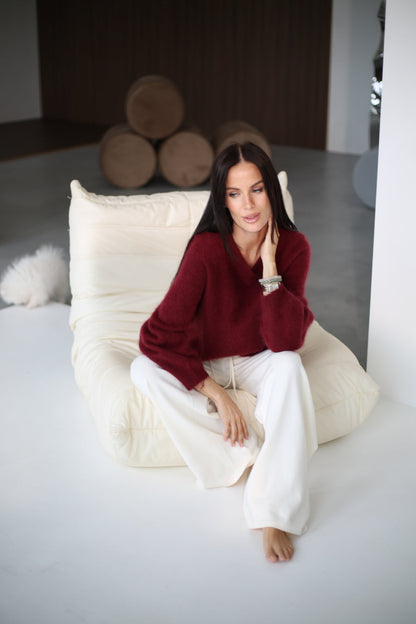 Pull à col V pour femmes