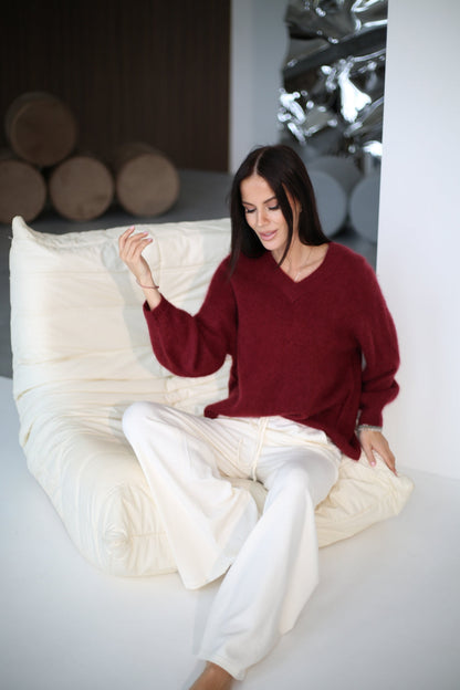 Pull à col V pour femmes
