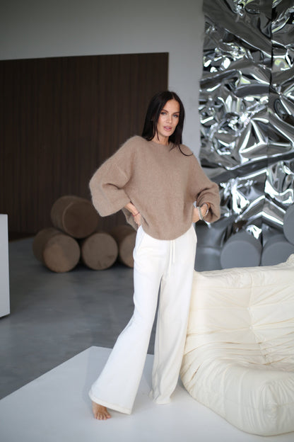 Pull à encolure ronde pour femmes