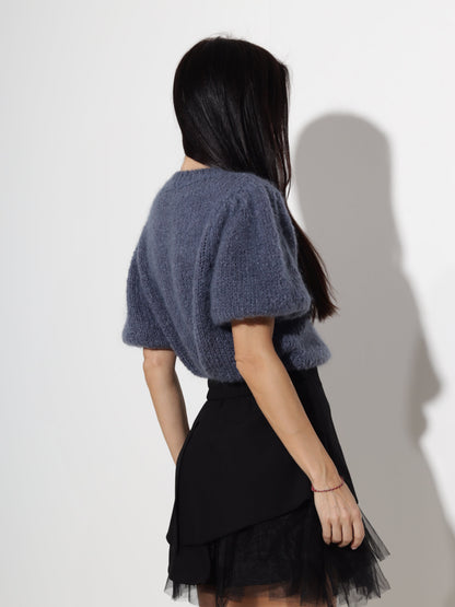 Pull à manches courtes pour femmes