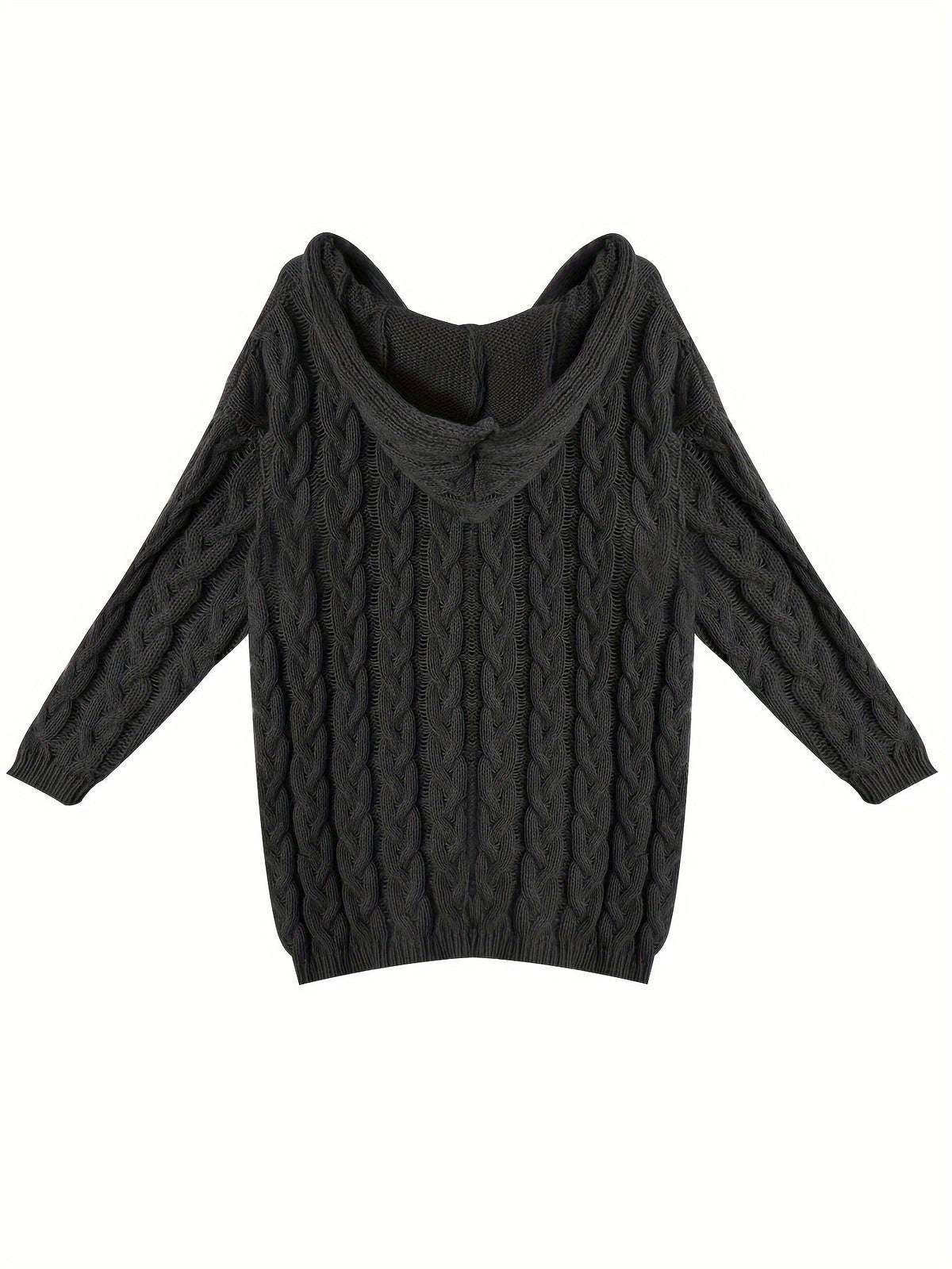 Pull à torsades et col V pour femmes