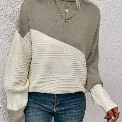 Pull bicolore pour femmes