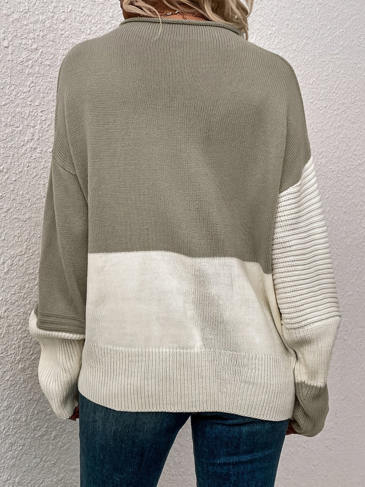 Pull bicolore pour femmes
