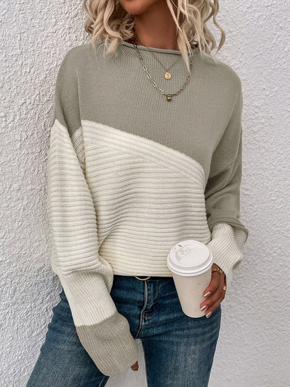 Pull bicolore pour femmes