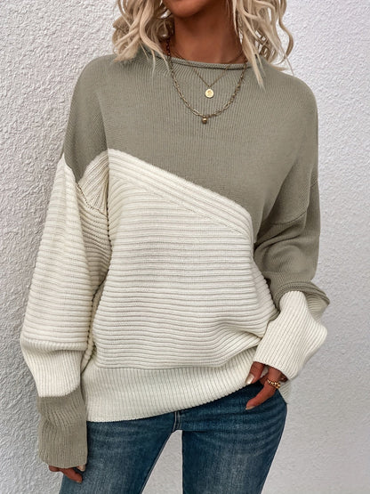 Pull bicolore pour femmes